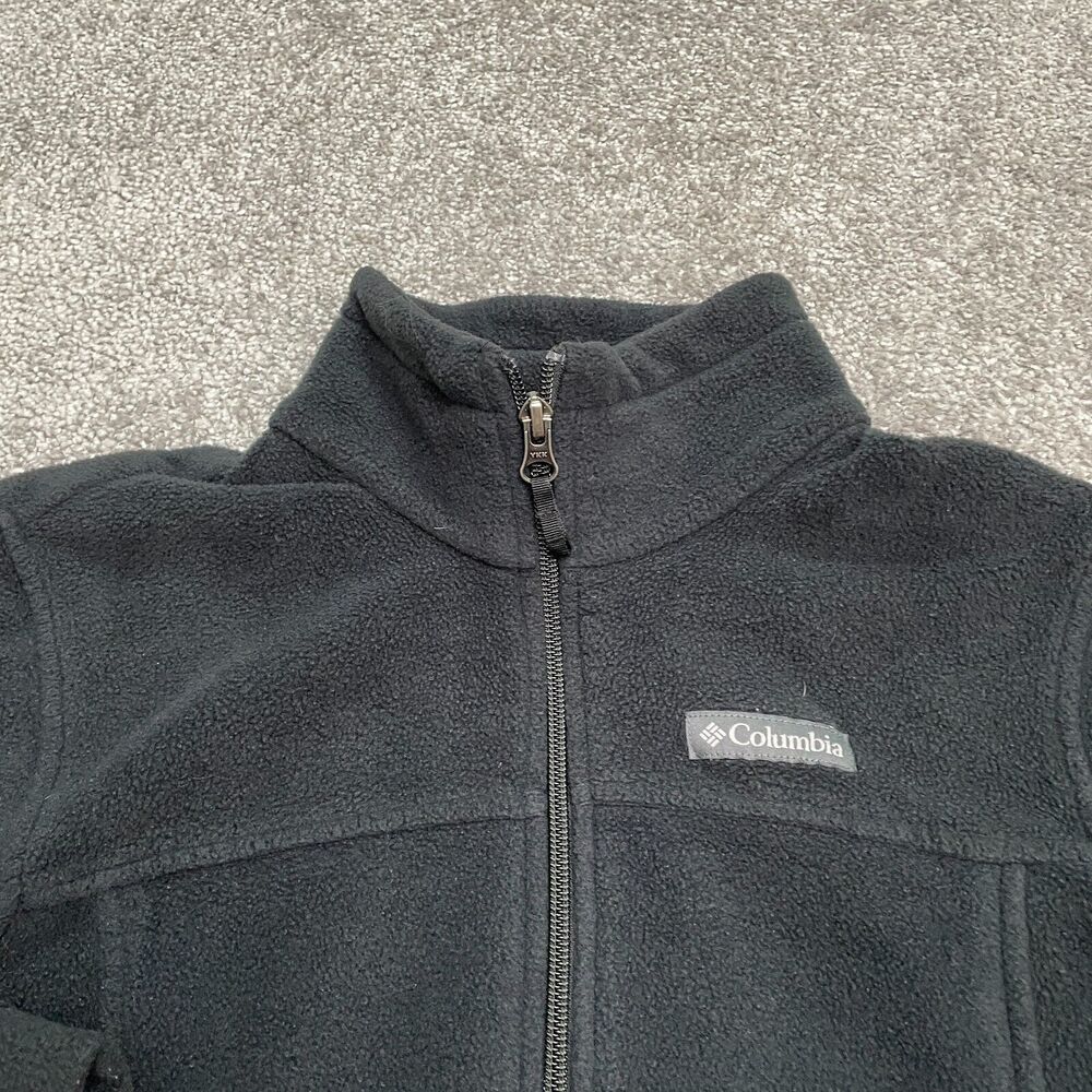 Columbia Steens Mountain Fleece Jacket Boys Youth Large Black Full Zip Outdoor - Picture 3 of 10